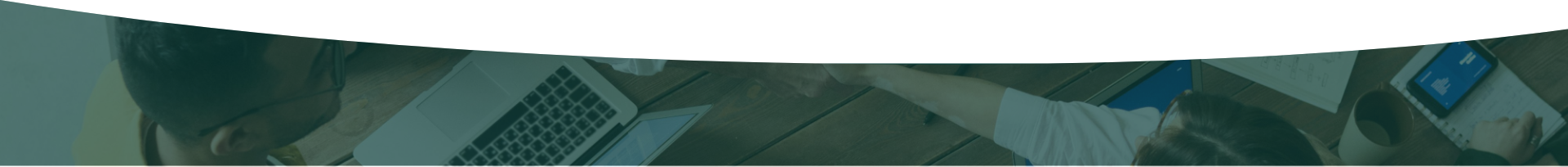 footer banner curved